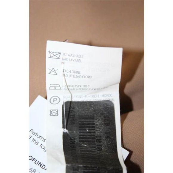 Valentino Beige Gold Silk Zip Knee Length Pencil Trumpet Skirt Size IT 38 - Picture 6 of 8